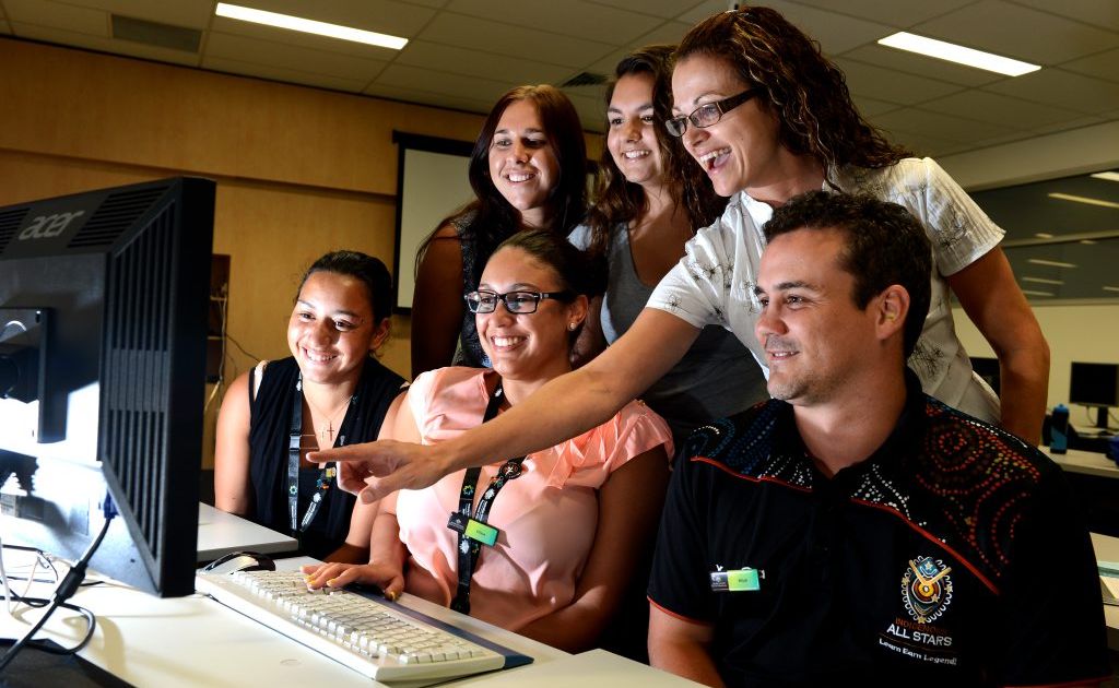 Front Tahlia Rotuma, Elissa Leighton, Mitch Armour. Back Louarna Huthnance, Kyla Wilmot, Rebecca King. Photo: John Gass / Daily News Front Tahlia Rotuma, Elissa Leighton, Mitch Armour. Back Louarna Huthnance, Kyla Wilmot, Rebecca King. Photo: John Gass / Daily News