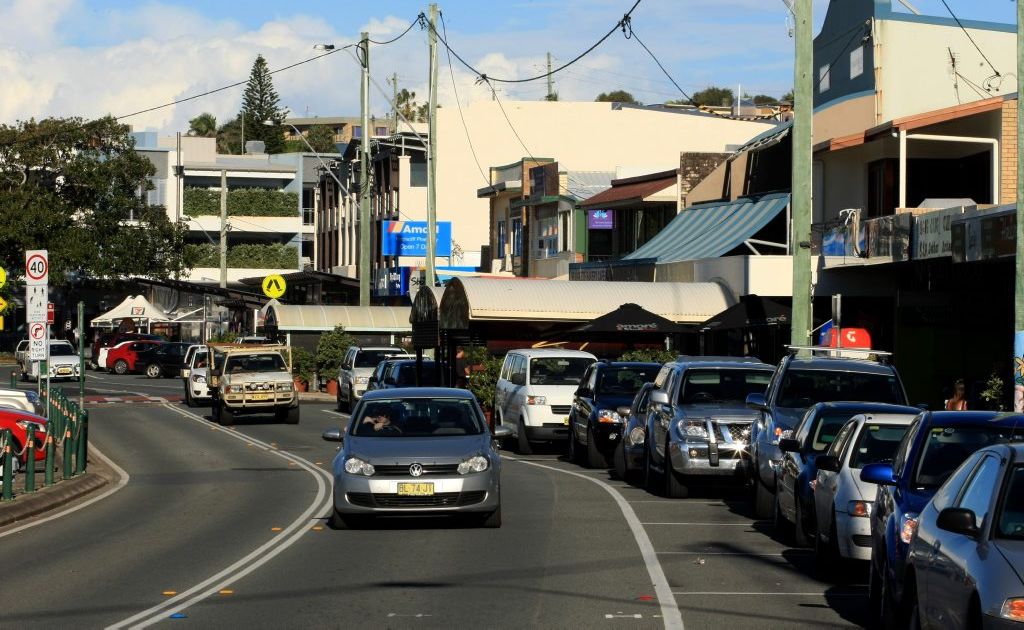 Kingscliff main street. Photo: John Gass / Daily News Kingscliff main street. Photo: John Gass / Daily News