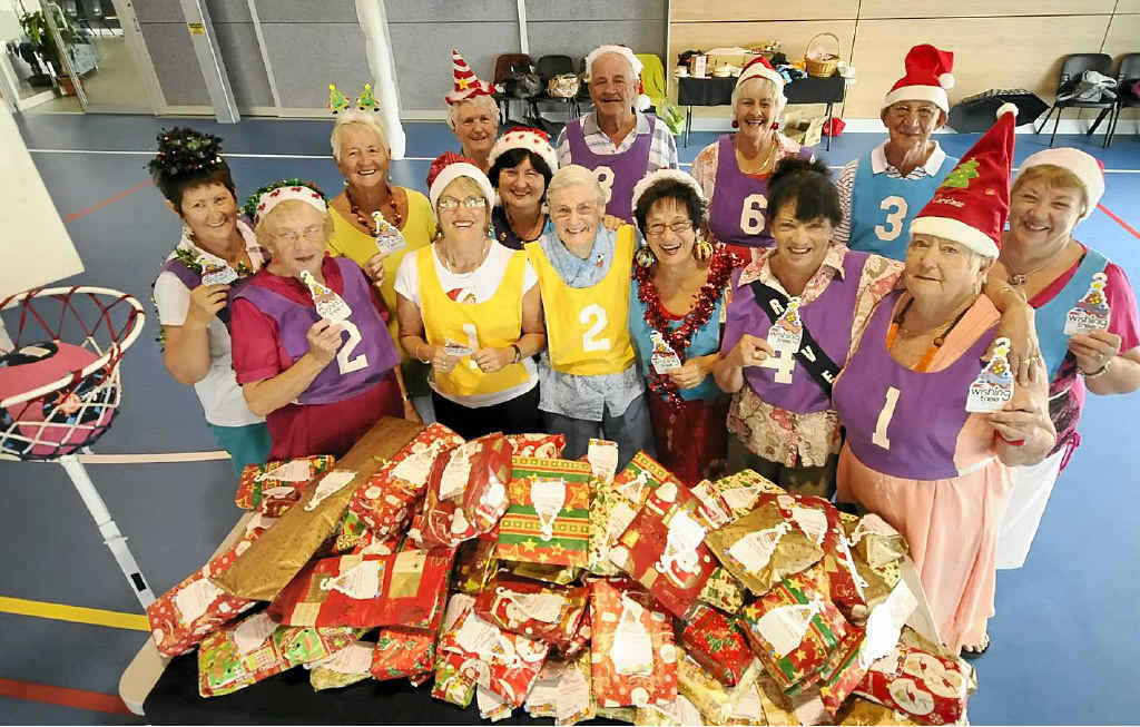 PRESENTATION OF GIFTS: Members of Ballina-Lennox Lifeball collected gifts for the Kmart Wishing Tree appeal. PRESENTATION OF GIFTS: Members of Ballina-Lennox Lifeball collected gifts for the Kmart Wishing Tree appeal.