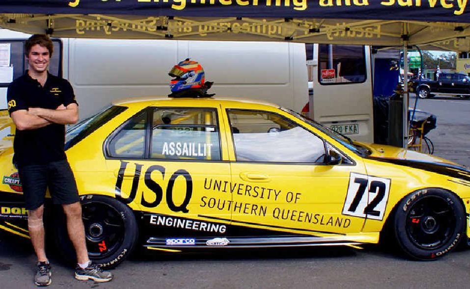 USQ student Nathan Assaillit is preparing to tackle next year’s Kumho V8 Australian Touring Car Championship. USQ student Nathan Assaillit is preparing to tackle next year’s Kumho V8 Australian Touring Car Championship.
