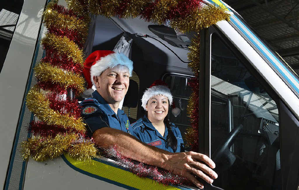 CHRISTMAS JOB: Paramedics Steve Kliese and Julie Tyne will be working on Christmas Day. CHRISTMAS JOB: Paramedics Steve Kliese and Julie Tyne will be working on Christmas Day.