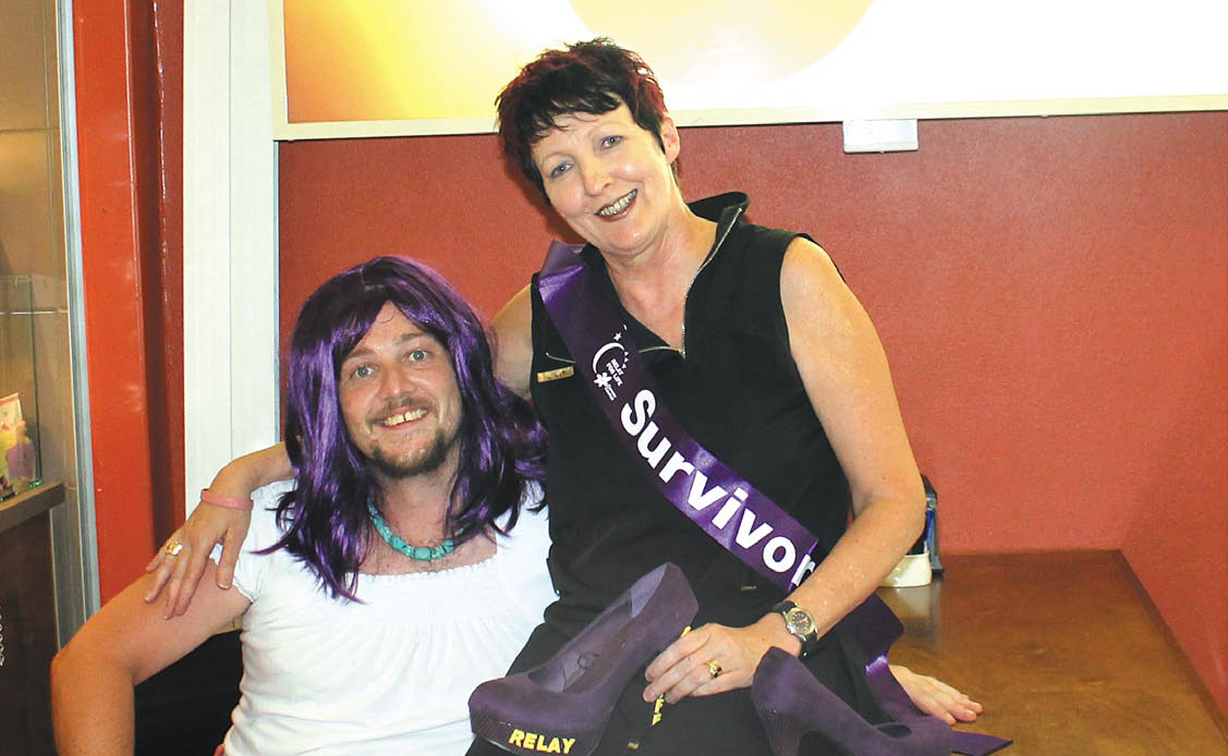 Keryn Bryen pictured with a 'Miss Relay' on the August page of the 2013 Lismore and Villages Relay for Life Calendar. Keryn Bryen pictured with a 'Miss Relay' on the August page of the 2013 Lismore and Villages Relay for Life Calendar.