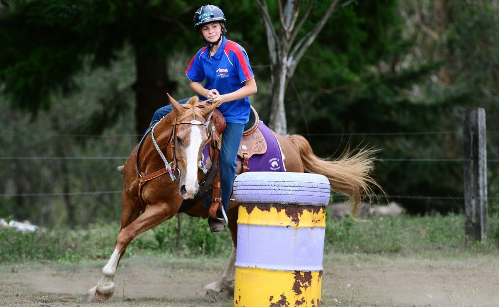 13-year-old Renee Quinn of Redbank Plains has been selected to represent Australia in barrel racing. 13-year-old Renee Quinn of Redbank Plains has been selected to represent Australia in barrel racing.