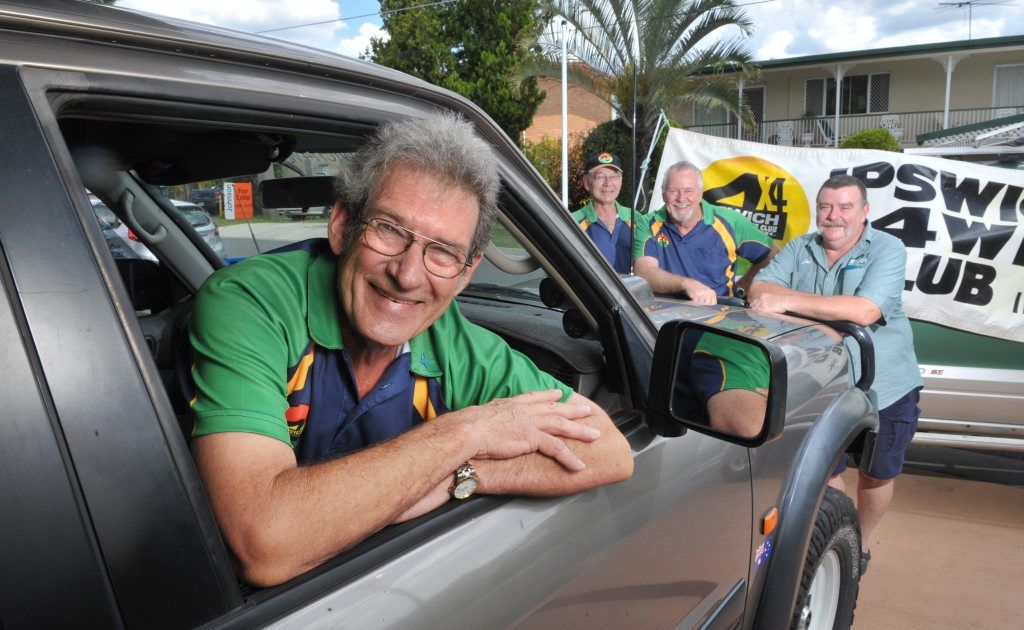 Ipswich 4WD Club members John Holden (front), Gary Chapman, Jim Williams and Joe Elmore are organising a fundraising event to raise more for prostate cancer research. Ipswich 4WD Club members John Holden (front), Gary Chapman, Jim Williams and Joe Elmore are organising a fundraising event to raise more for prostate cancer research.