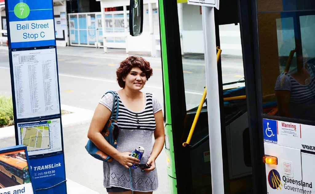 COSTLIER FARE: Hannah Robin, 18, of Raceview, is disappointed Translink is increasing public transport fares. COSTLIER FARE: Hannah Robin, 18, of Raceview, is disappointed Translink is increasing public transport fares.