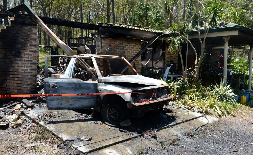 House fire at Round Mt Road. Photo: John Gass / Daily News House fire at Round Mt Road. Photo: John Gass / Daily News