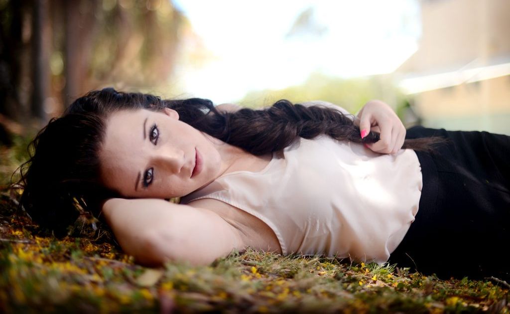 Sarah Mann relaxes in the cool shade. Sarah Mann relaxes in the cool shade.