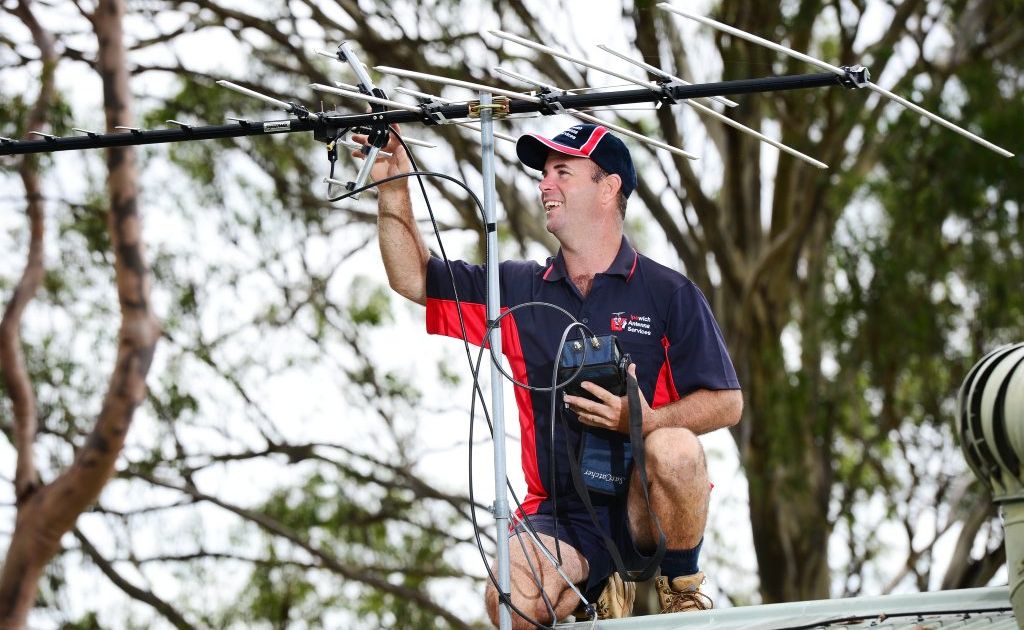 Mark Bryant of Ipswich Antenna Services has seen an increase in business with the soon to be switched off analogue TV signal. Mark Bryant of Ipswich Antenna Services has seen an increase in business with the soon to be switched off analogue TV signal.