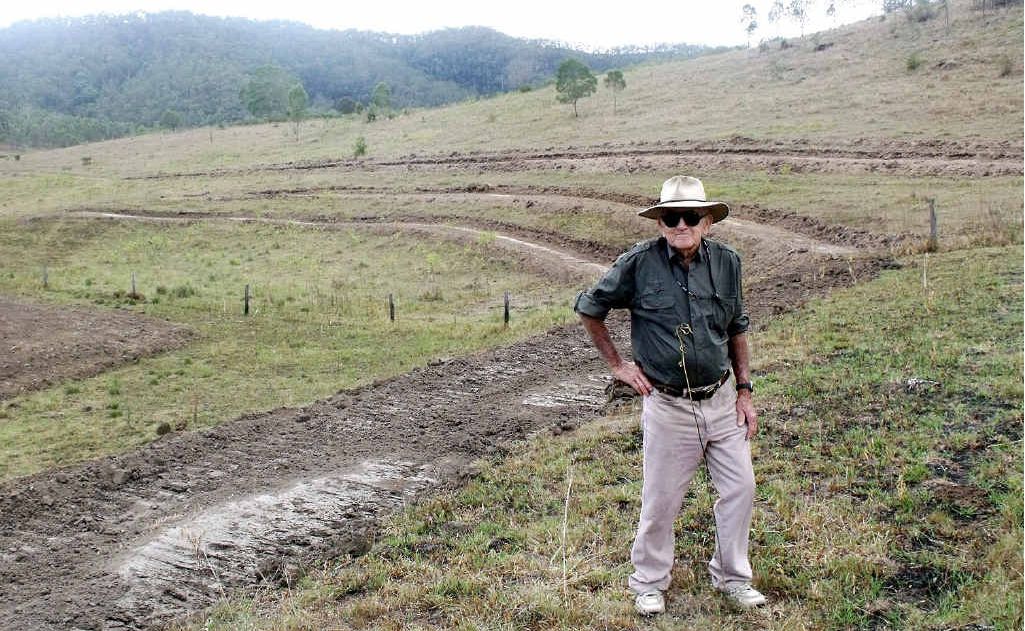 Fabian Webb checks out work on a natural amphitheatre for the inaugural Widgee Thornside Country Music Muster. Fabian Webb checks out work on a natural amphitheatre for the inaugural Widgee Thornside Country Music Muster.