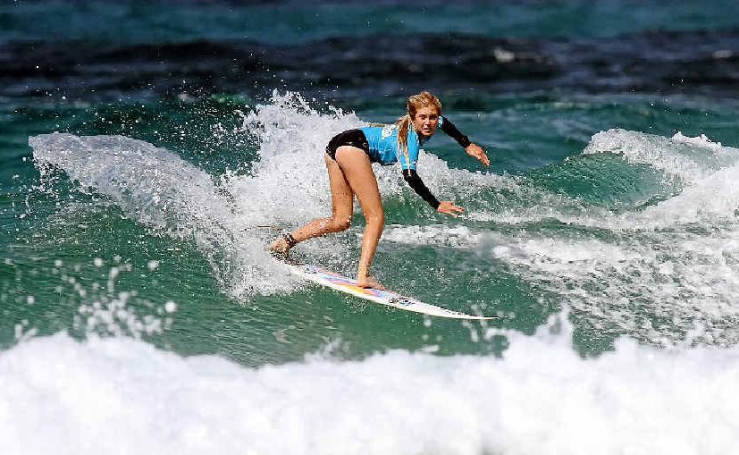 THOSE in the know reckon Moffat Beach’s Laura Poncini – given the right wave conditions – has the talent to give established professionals a run for their money. THOSE in the know reckon Moffat Beach’s Laura Poncini – given the right wave conditions – has the talent to give established professionals a run for their money.