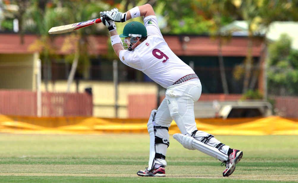 RUNS ELUSIVE: Queensland and Ipswich’s Ben O’Connell bats in the 2013 Australian Country Cricket Championships. RUNS ELUSIVE: Queensland and Ipswich’s Ben O’Connell bats in the 2013 Australian Country Cricket Championships.