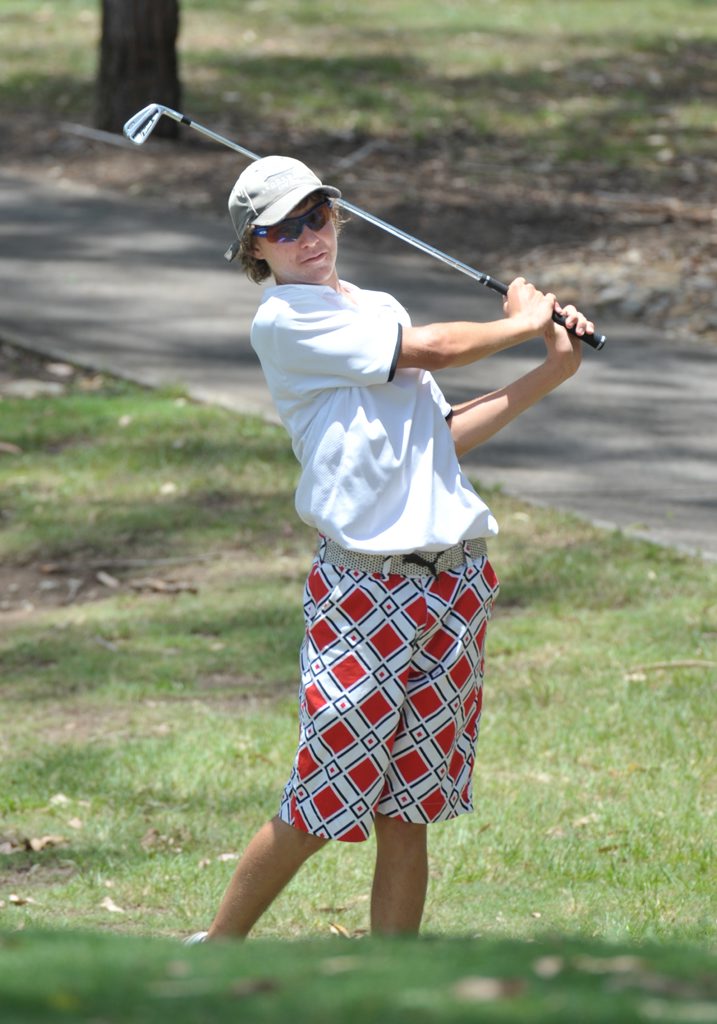 Michael Madden taking part in the Australian Junior Golf Championships played at Brookwater Golf Course. Michael Madden taking part in the Australian Junior Golf Championships played at Brookwater Golf Course.
