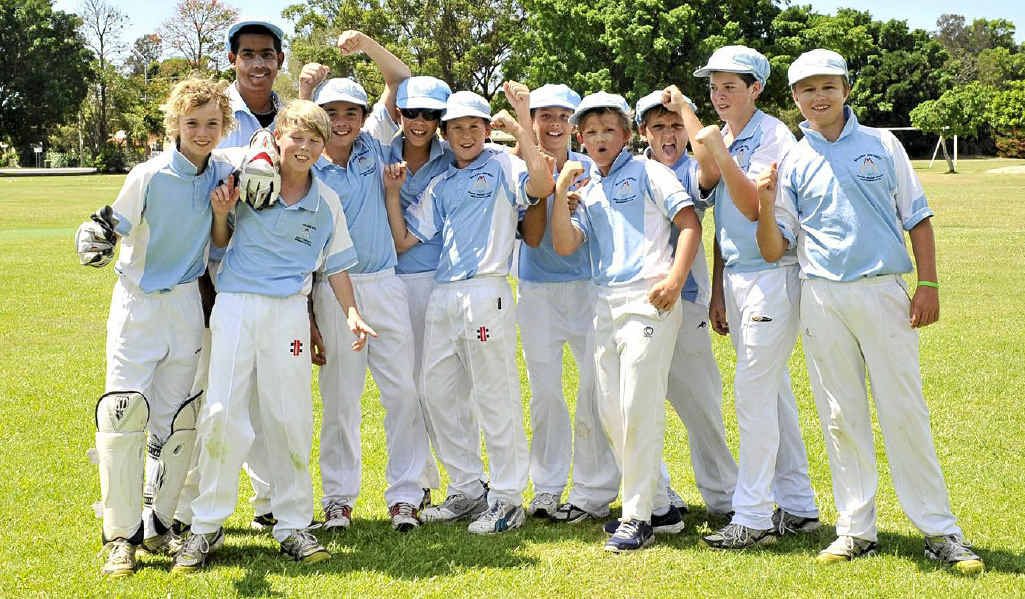 FUN IN THE SUN: The Ballina District Under-13 cricket team may have lost narrowly to Hawkesbury yesterday but the boys were still having a good time inthe annual carnival. FUN IN THE SUN: The Ballina District Under-13 cricket team may have lost narrowly to Hawkesbury yesterday but the boys were still having a good time inthe annual carnival.