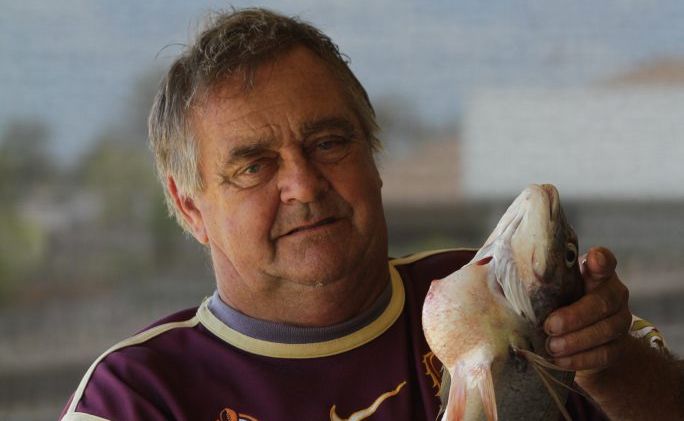Eli Waters resident Kerry Foster caught a big bream in the canal outside his home but he won't eat it because of a bulging growth near the gills. Eli Waters resident Kerry Foster caught a big bream in the canal outside his home but he won't eat it because of a bulging growth near the gills.
