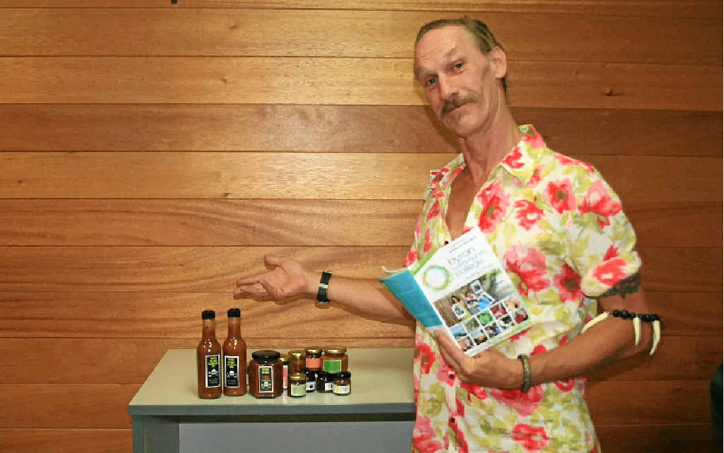 FRESH SKILLS: Steve Probert with some his jams and sauces. FRESH SKILLS: Steve Probert with some his jams and sauces.