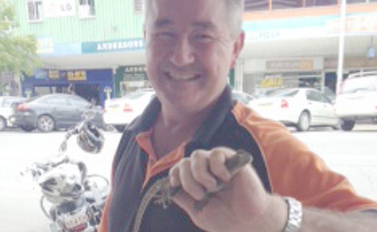 John King becomes a reptile hunter to remove lizard John King becomes a reptile hunter to remove lizard