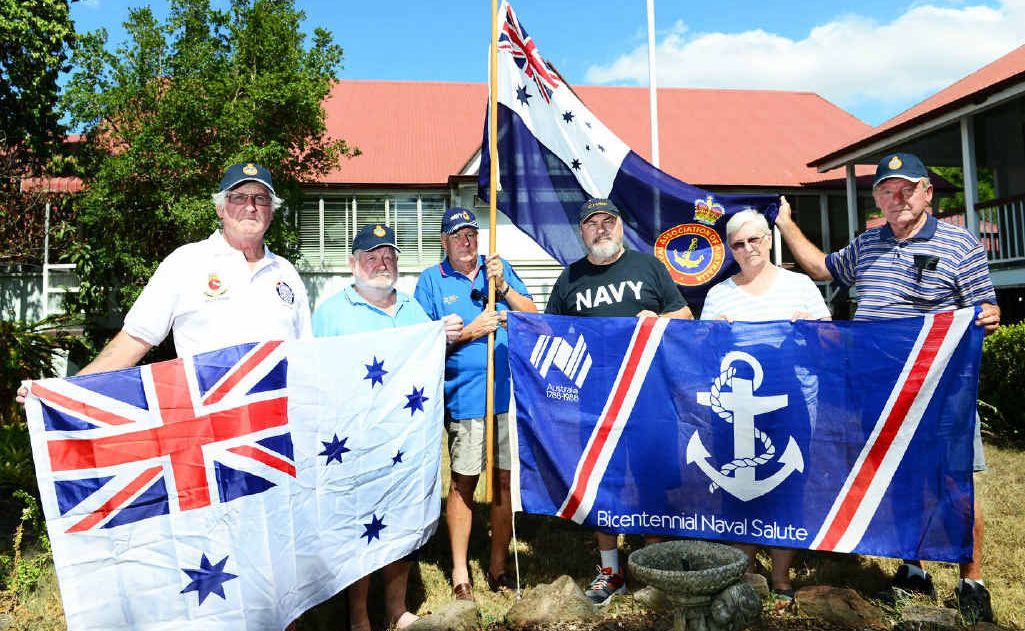 STAYING PUT: Bundamba Sub-Section Naval Association of Australia members (from left) Bill Krause, Fred Kirby, Gary Rankin, Ron Baker, Mary Kirby and Kurt Geipel refuse to leave Blackstone School. STAYING PUT: Bundamba Sub-Section Naval Association of Australia members (from left) Bill Krause, Fred Kirby, Gary Rankin, Ron Baker, Mary Kirby and Kurt Geipel refuse to leave Blackstone School.
