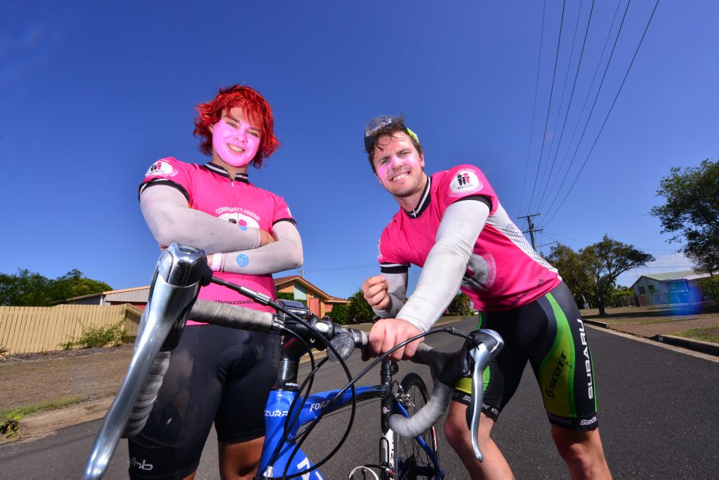 LONG RIDE: Sean and Tom Kelly pass through Bundaberg on their mammoth ride from Melbourne to Cains raising money for the McGrath Foundation. Photo: Scottie Simmonds / NewsMail LONG RIDE: Sean and Tom Kelly pass through Bundaberg on their mammoth ride from Melbourne to Cains raising money for the McGrath Foundation. Photo: Scottie Simmonds / NewsMail