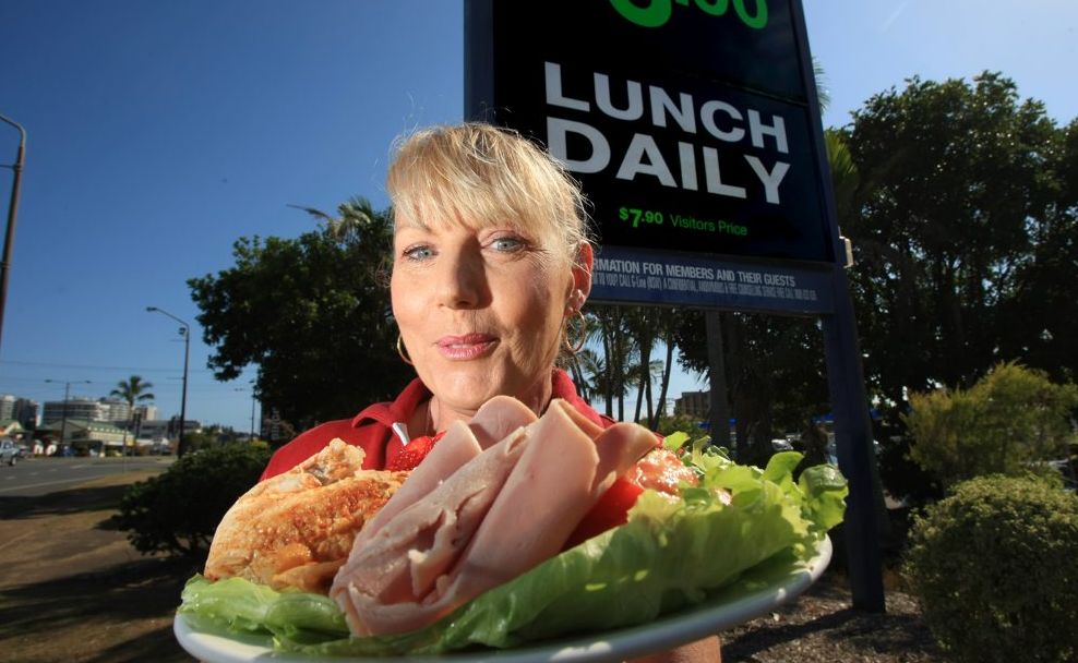 Sandra Pilbeam, from Tweed Heads Bowls Club, with a great looking cheap meal. Sandra Pilbeam, from Tweed Heads Bowls Club, with a great looking cheap meal.