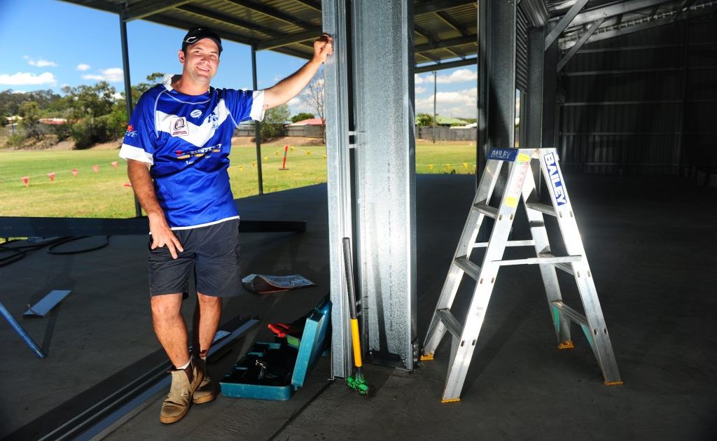 Valley's President Keiran Lawler is holding a fundraiser so the club can finish building their clubhouse. Valley's President Keiran Lawler is holding a fundraiser so the club can finish building their clubhouse.
