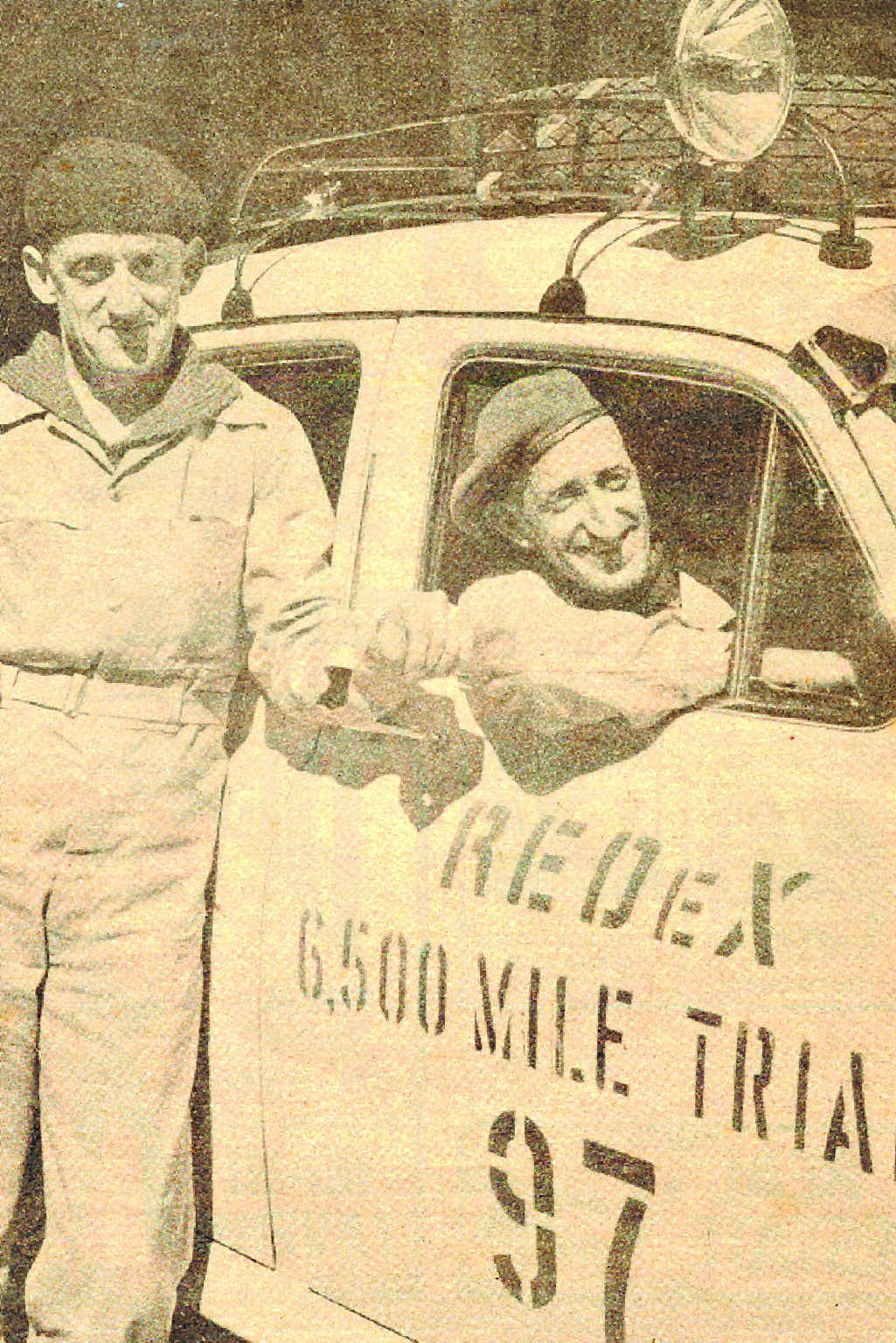 REDEX TRIAL: Ipswich motoring enthusiast Don Roberts was driver of a Vanguard with his brother George when they took part in the first Redex 6500 mile trial in 1953. REDEX TRIAL: Ipswich motoring enthusiast Don Roberts was driver of a Vanguard with his brother George when they took part in the first Redex 6500 mile trial in 1953.