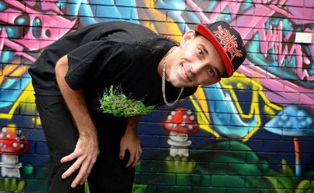 FAMILY AFFAIR: Countless Creations owner and street artist Joel Di Blasio in his new Lismore shop. FAMILY AFFAIR: Countless Creations owner and street artist Joel Di Blasio in his new Lismore shop.