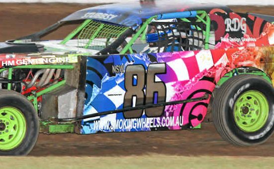 MAN IN FORM: The car of Nick Stubbs, who won the AMCA feature at Grafton last weekend. MAN IN FORM: The car of Nick Stubbs, who won the AMCA feature at Grafton last weekend.
