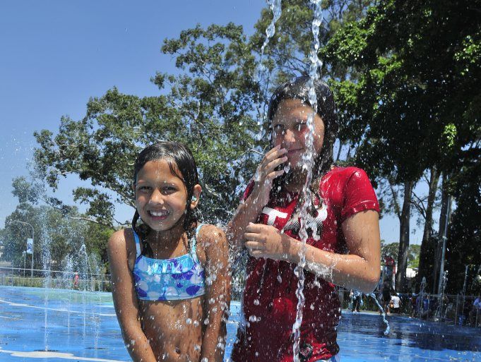 Bundaberg sisters Kaitlyn and Tahlia Carman at WetSide on Saturday. Photo: Nat Bromhead / Fraser Coast Chronicle Bundaberg sisters Kaitlyn and Tahlia Carman at WetSide on Saturday. Photo: Nat Bromhead / Fraser Coast Chronicle