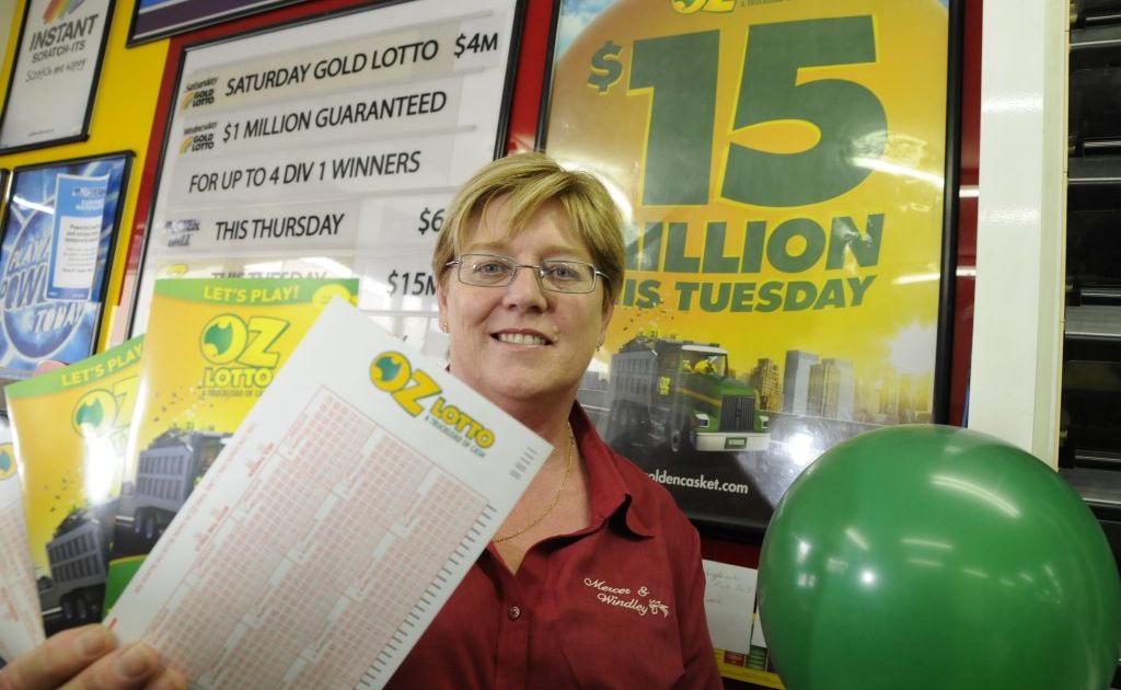 Vicki Kenway from Mercer & Windley Newsagency in Ruthven Street is ready for the $15 million lotto draw. Vicki Kenway from Mercer & Windley Newsagency in Ruthven Street is ready for the $15 million lotto draw.