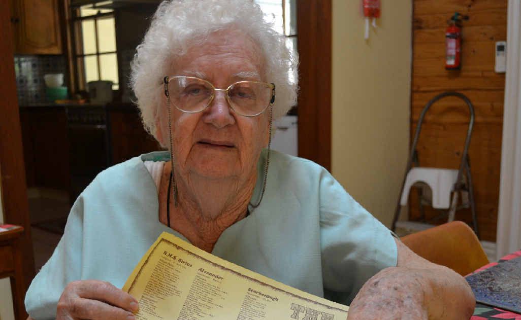 Doreen Bellamy with some first-fleet records. Photo: Contributed Doreen Bellamy with some first-fleet records. Photo: Contributed