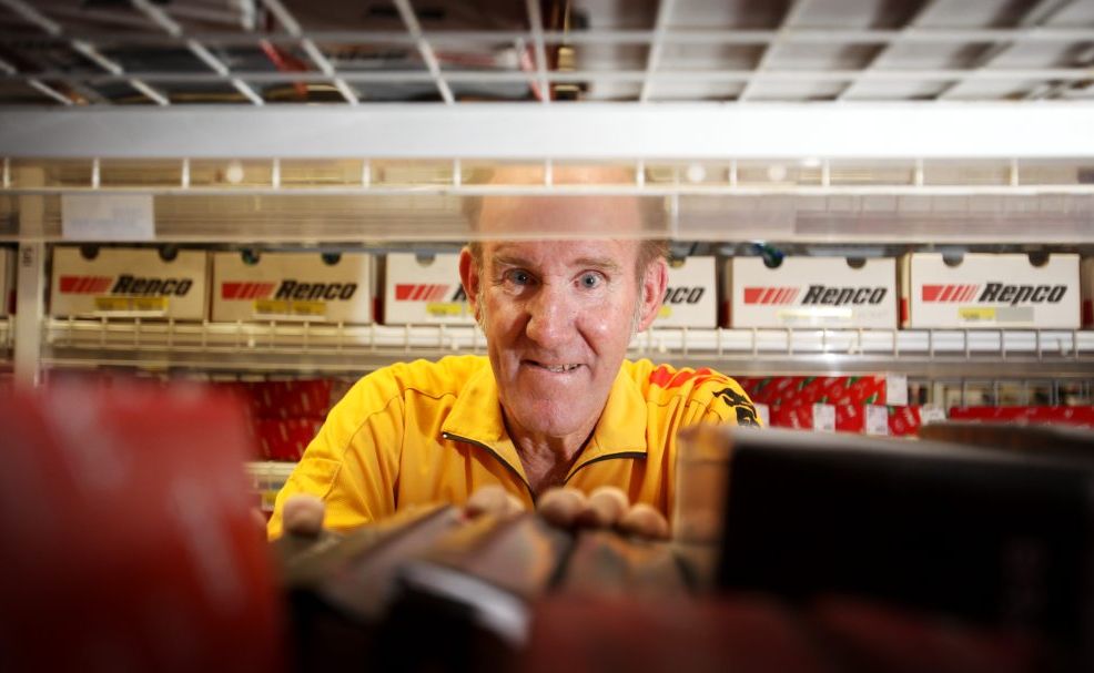 Glen Saunders retired after 45 years working at Repco. Photo Allan Reinikka / The Morning Bulletin Glen Saunders retired after 45 years working at Repco. Photo Allan Reinikka / The Morning Bulletin