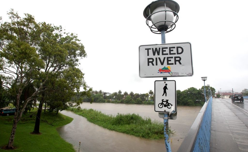 Flooding around Murwillumbah. Flooding around Murwillumbah.