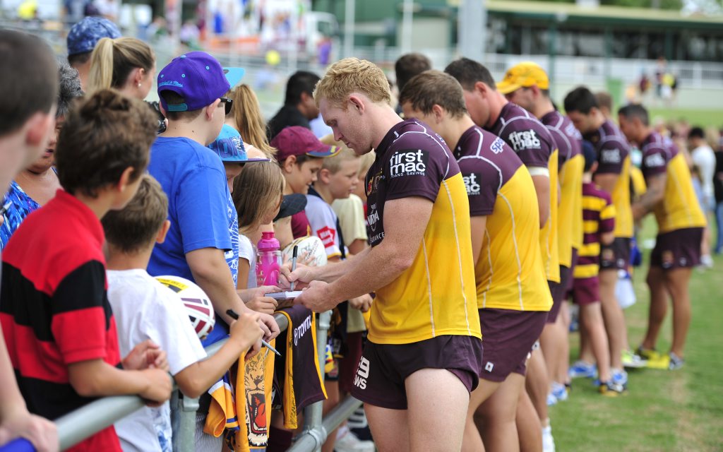 Broncos training at North Ipswich Reserve on Thursday morning. Broncos training at North Ipswich Reserve on Thursday morning.