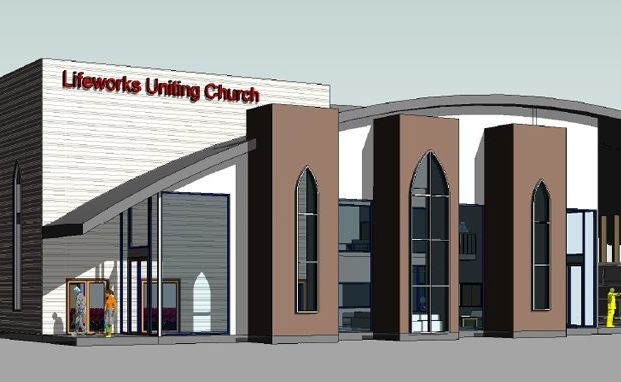 An artist's impression of the $1.7 million first stage of the new Lifeworks Uniting Church in Glenvale. An artist's impression of the $1.7 million first stage of the new Lifeworks Uniting Church in Glenvale.
