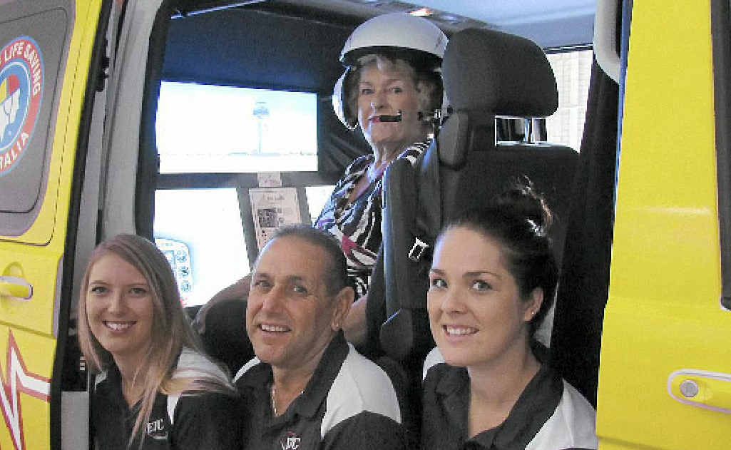 ETC staff and director Lorraine Mouafi give the Westpac Rescue Helicopter simulator a test flight. ETC staff and director Lorraine Mouafi give the Westpac Rescue Helicopter simulator a test flight.
