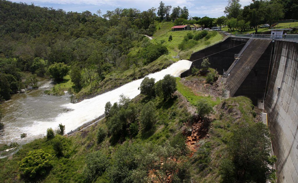 625mm had fallen on Moogerah Dam in the previous 48 hours. 625mm had fallen on Moogerah Dam in the previous 48 hours.