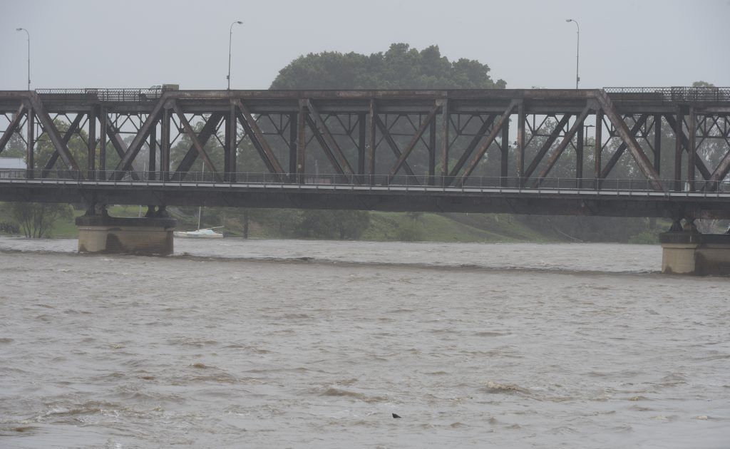 The Clarence River is a 75% chance of flooding again by the end of the week. Pictured is the river flow under the Grafton Bridge at 2pm on Monday, January 28, just a couple of weeks ago. Photo: Adam Hourigan / The Daily Examiner The Clarence River is a 75% chance of flooding again by the end of the week. Pictured is the river flow under the Grafton Bridge at 2pm on Monday, January 28, just a couple of weeks ago. Photo: Adam Hourigan / The Daily Examiner