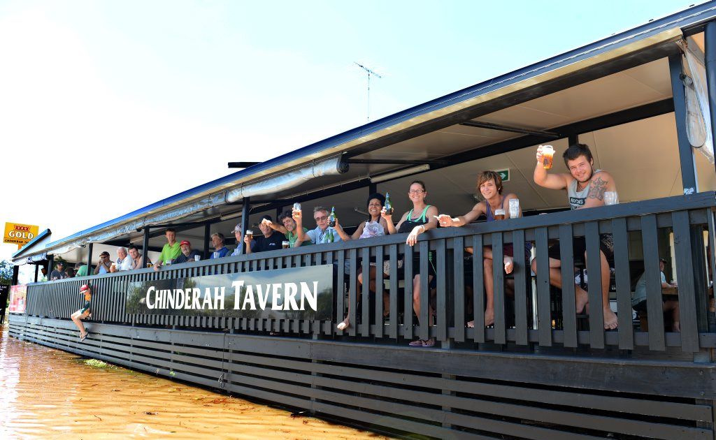 Locals enjoying a drink at Chinderah Tavern - the pub with beer. Locals enjoying a drink at Chinderah Tavern - the pub with beer.