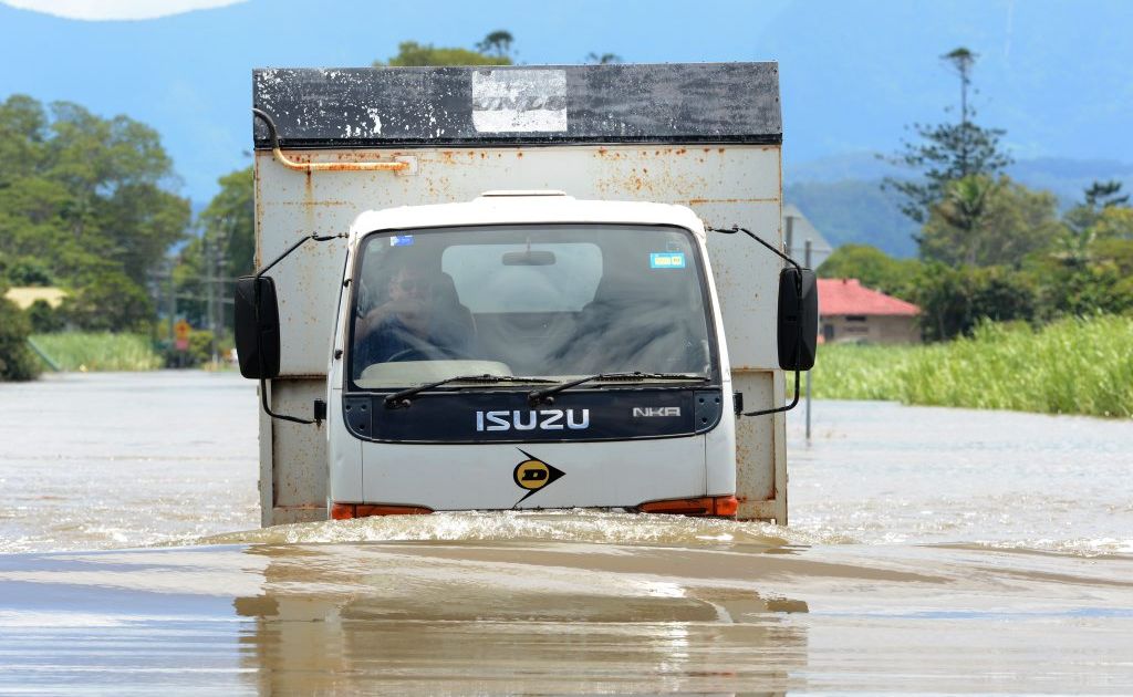 A truck drivers tries his luck in Murwillumbah. A truck drivers tries his luck in Murwillumbah.