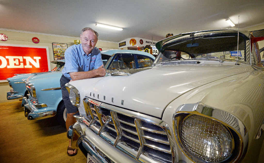 STEP INTO MY SHOWROOM: Car lover Kevin Woolard of Ewingsdale in his shed converted into a car dealership. STEP INTO MY SHOWROOM: Car lover Kevin Woolard of Ewingsdale in his shed converted into a car dealership.