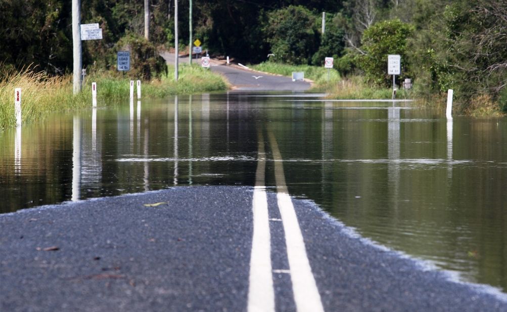 Council workers were unable to get to work at the depot on Cresent St, Cudgen. Council workers were unable to get to work at the depot on Cresent St, Cudgen.
