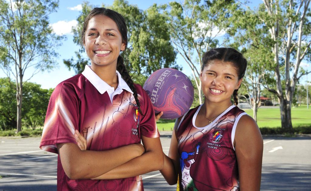 Talisha Thompson and Tevin Smith represented the South Queensland team at the national indigenous netball carnival. Talisha Thompson and Tevin Smith represented the South Queensland team at the national indigenous netball carnival.