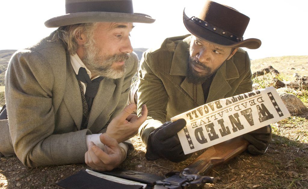 FOR REVIEW AND PREVIEW PURPOSES ONLY. Christoph Waltz, left, and Jamie Foxx star in a scene from the movie Django Unchained. Supplied by Sony Pictures Australia. Please credit photo to Andrew Cooper. FOR REVIEW AND PREVIEW PURPOSES ONLY. Christoph Waltz, left, and Jamie Foxx star in a scene from the movie Django Unchained. Supplied by Sony Pictures Australia. Please credit photo to Andrew Cooper.