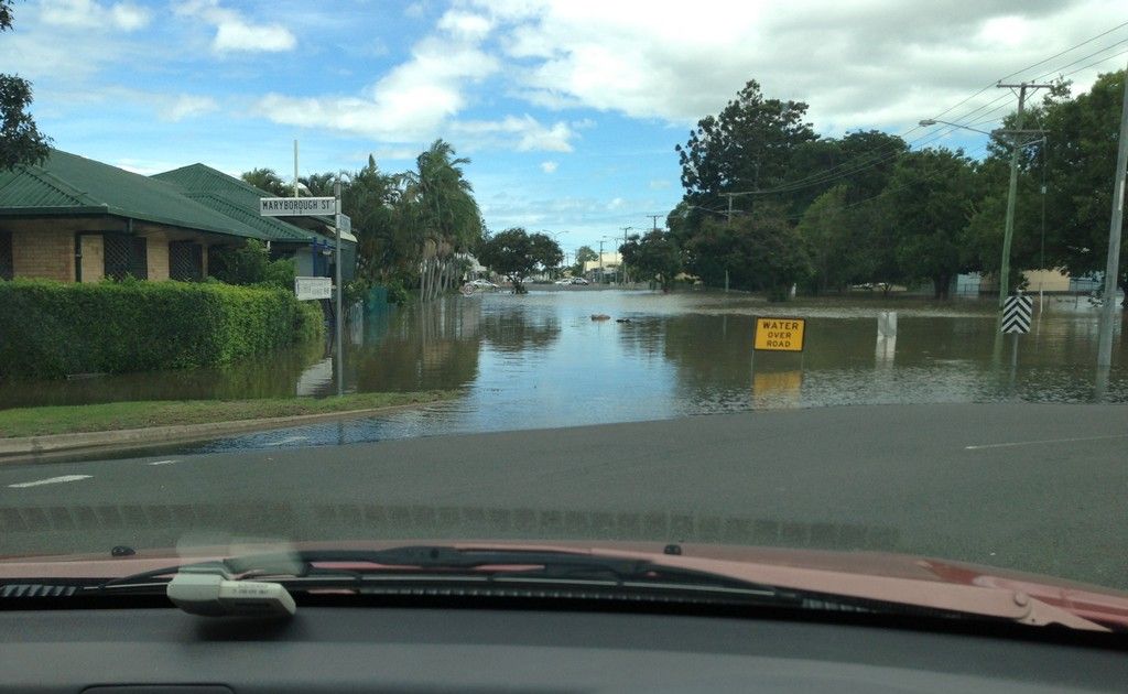 The Bundaberg region reached a record flood high on January 29. The Bundaberg region reached a record flood high on January 29.
