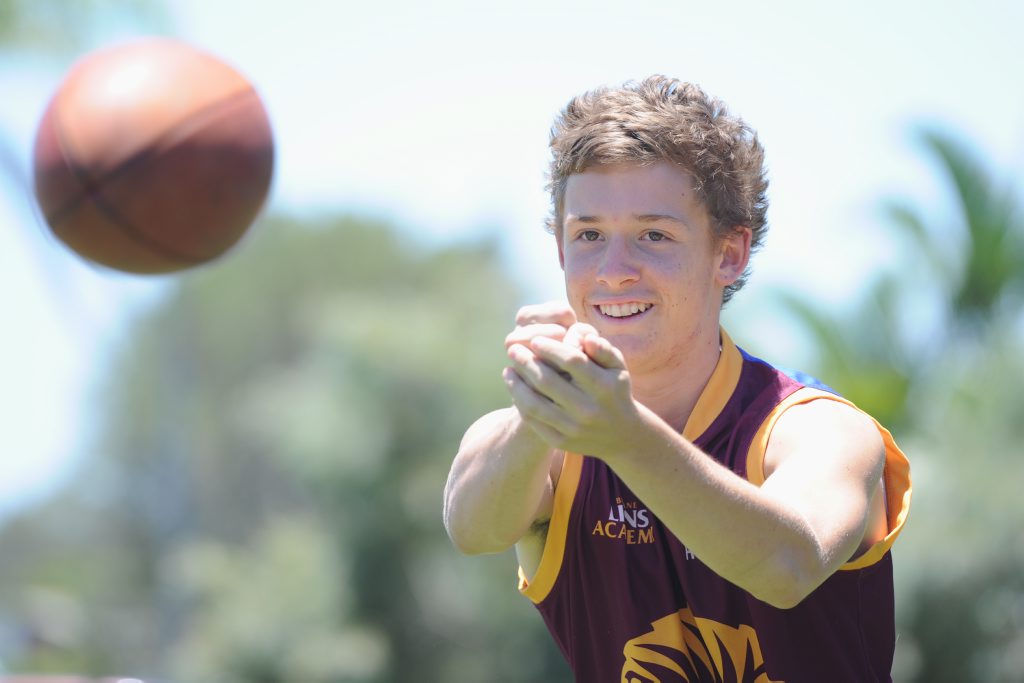 Bay Power junior and Brisbane Lions Academy member Brenton Philp is working hard to achieve his goal of making the Queensland Scorpions under-16 team this year. Bay Power junior and Brisbane Lions Academy member Brenton Philp is working hard to achieve his goal of making the Queensland Scorpions under-16 team this year.