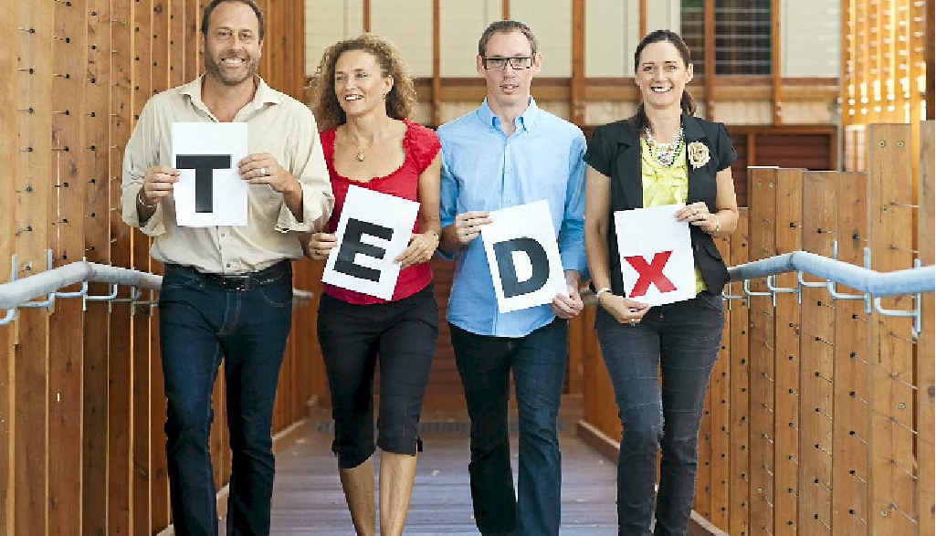IDEAS WORTH SPREADING: (From left) Adam Blake, Vivianne Barry, Brian Keayes, Nina Shadforth, part of the organising team of TEDx Noosa. IDEAS WORTH SPREADING: (From left) Adam Blake, Vivianne Barry, Brian Keayes, Nina Shadforth, part of the organising team of TEDx Noosa.