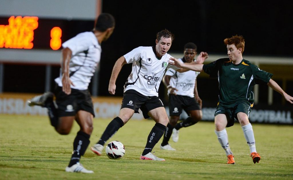 Ipswich Knights v Western Pride competing in the Silver Boot competition soccer match on Friday night at Lions Stadium, Richlands. Photo: Sarah Harvey / The Queensland Times Ipswich Knights v Western Pride competing in the Silver Boot competition soccer match on Friday night at Lions Stadium, Richlands. Photo: Sarah Harvey / The Queensland Times