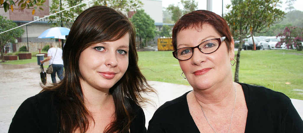 Students Nicole Marsh and Jane-Ann Butler did a tertiary preparation program. Students Nicole Marsh and Jane-Ann Butler did a tertiary preparation program.