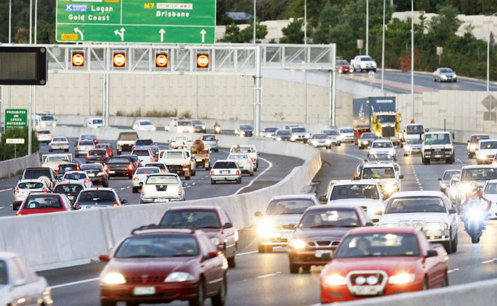 MOUNTING PRESSURE: Heavy traffic on the Ipswich Motorway at Goodna. MOUNTING PRESSURE: Heavy traffic on the Ipswich Motorway at Goodna.