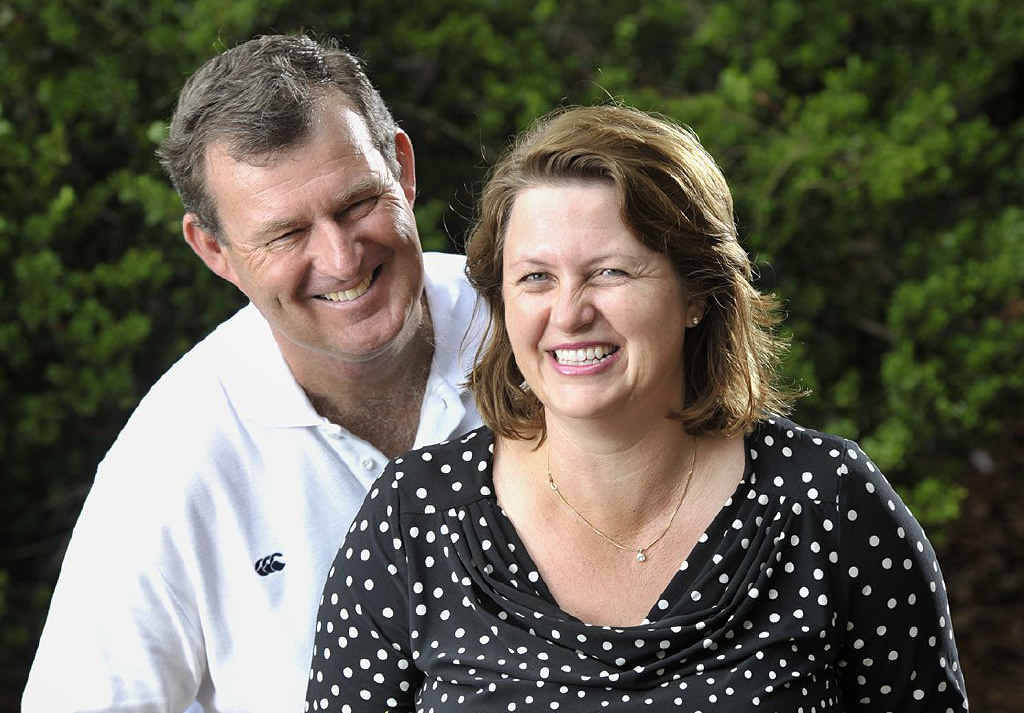 NEW PATHS: LNP candidate for Blair Teresa Harding with her husband, Steven Voll. NEW PATHS: LNP candidate for Blair Teresa Harding with her husband, Steven Voll.